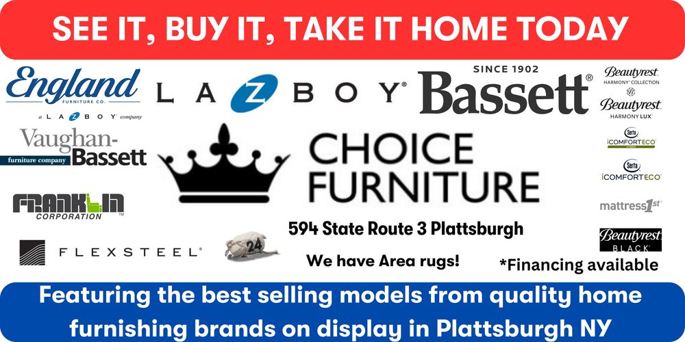 Choice Furniture store and mattress a Plattsburgh NY